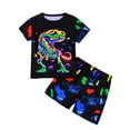 thumbnail image 2 of ATAIKU 3D Printed Boys Summer Pajamas Set Kids 2-Piece PJs Tee and Shorts Jammies Set 3-12Y - Dinosaur, 2 of 10