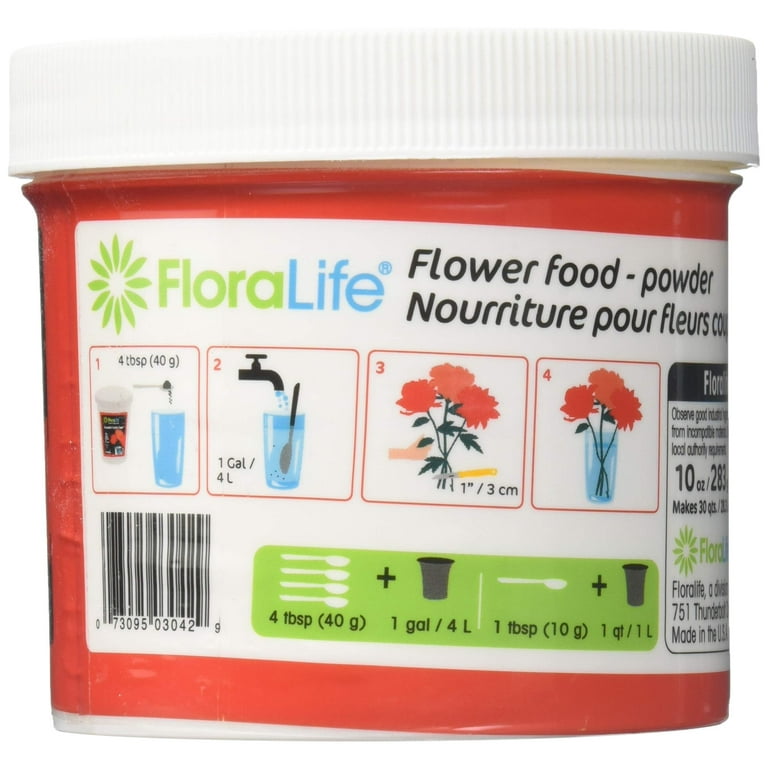 Cut Flower Food Floralife Crystal Clear 10 Ounce Original Version