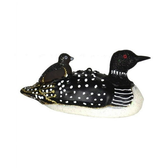Loon With Baby Ornament