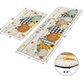 thumbnail image 2 of Fall Kitchen Rugs Set of 2, Pumpkin Truck Anti Fatigue Kitchen Floor Mat, Non Slip Farmhouse Cushioned Kitchen Mats for Floor, Kitchen Runner Rug Floor Carpet Fall Harvest Thanksgiving Decor, 2 of 6