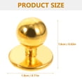 thumbnail image 2 of OFFIGAM Clothes Buttons for Replacement Golden Plastic 100Pcs, 2 of 8