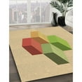 thumbnail image 3 of Ahgly Company Machine Washable Indoor Rectangle Transitional Bronze Brown Area Rugs, 2' x 4', 3 of 7