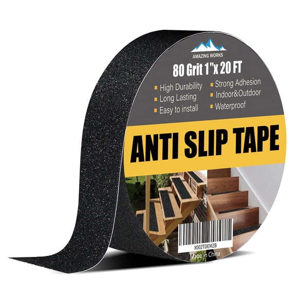 Cinta antideslizante Amazing Works 80 grit impermeable 2,5 cm x 6 m