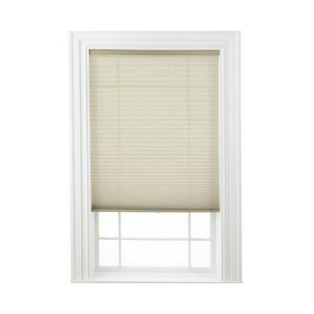 Cordless Linen Pleated Shade Color Cream 43x64
