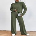 thumbnail image 2 of Pantalon en Tricot Élégant et Pull à Col Roulé à Manches Longues pour Femme, 2 of 5