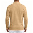 thumbnail image 5 of Oazcsf Polo T Shirts for Men Casual Long Sleeve Button Down Polo Shirt Slim Fit Business Tshirts Collared Classic Golf Shirts with Pocket, 5 of 5
