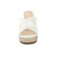 thumbnail image 6 of BLISSFUL STEP Women's Espadrille Platform Slide Wedge Sandals, 6 of 6