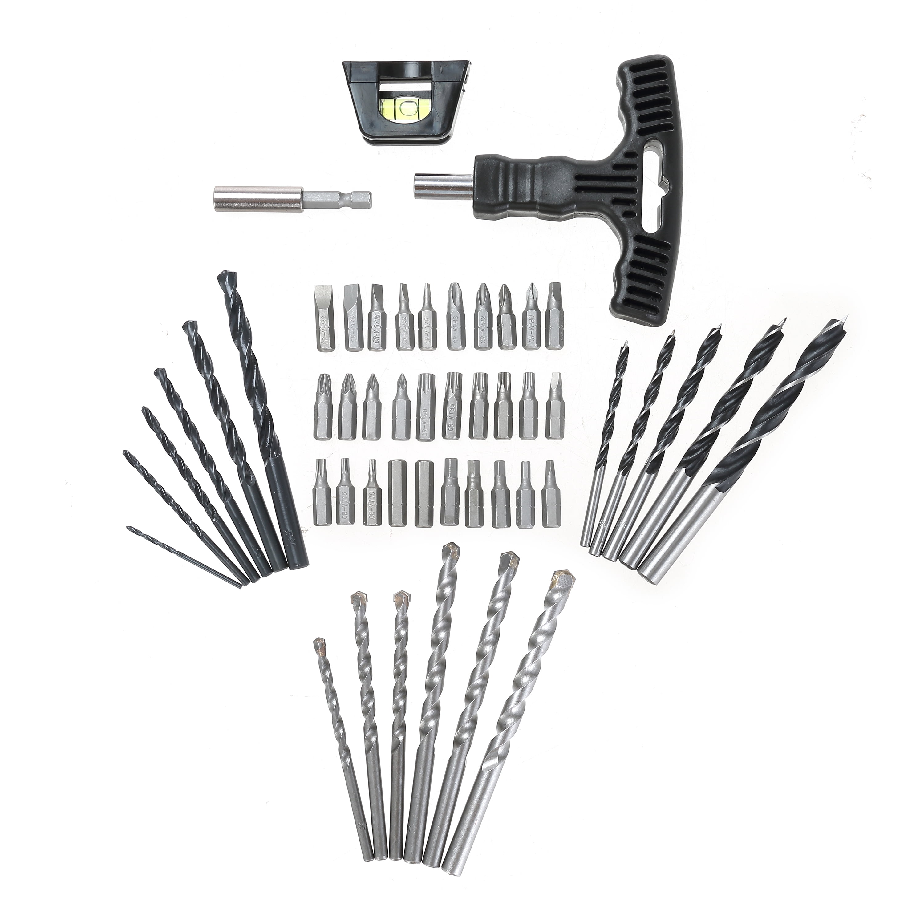 Hyper Tough 50-Piece Drill Bit and Driver Bit Set in Plastic Case AU20046A