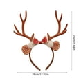 thumbnail image 3 of Gumesh Christmas Reindeer Antler Headband with Oversized Bow, Cute Festival Hair Band for Women, Christmas Party Photo Props for Kids & Adults, 3 of 6