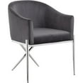 thumbnail image 1 of Meridian Furniture Xavier Grey Velvet Dining Chair, 1 of 7