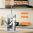 thumbnail image 2 of 11lb Manual Sausage Stuffer Machine - Stainless Steel Meat Filler with Dual Speed & 4 Stuffing Tubes, 2 of 7