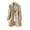 Khaki M, variant on Fall Spring Women Jacket Turn-down Collar Single-breasted Loose Overcoat Mid Length Solid Color OL Commuting Coat Hiking Windbreaker