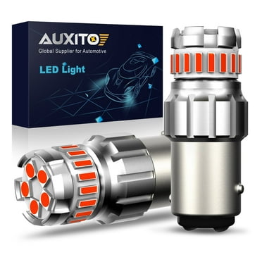 AUXITO 1157 LED Bulb Red for Brake Lights, 2057 2357 7528 BAY15D LED Bulbs for Tail Light, Pack of 2
