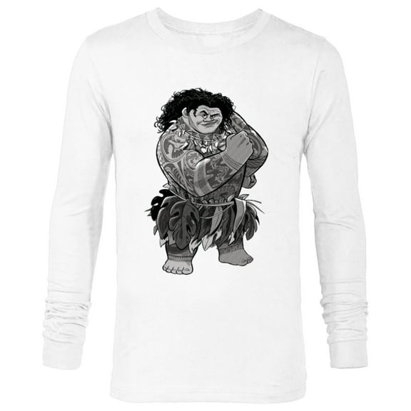 Disney Moana Maui - Long Sleeve T-Shirt for Men - Customized-White