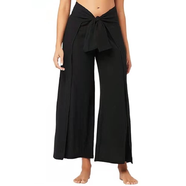 Txlixc Pantalones de piernas anchas para mujeres Txlixc moda