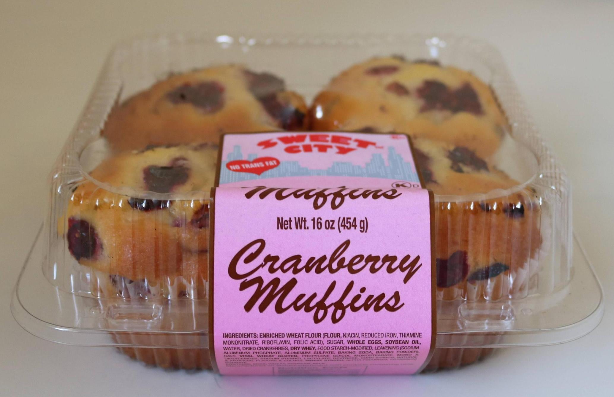 Sweet City Cranberry Muffins 4ct
