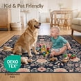 thumbnail image 4 of ODIKA 2'x3' Ultra-Soft Accent Mat, Scatter Vintage Pink Petal Toss Motif Featuring Decorative Entry None Washable, Bare feet friendly, Easy Care Indoor rug for Bedside, Footrest, 4 of 7