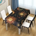 thumbnail image 3 of Yayeee Tablecloths for Rectangular Tables 54 x 72 inch Party Table Cover, Sun Moon and Stars Pattern, 3 of 6