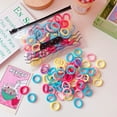 thumbnail image 5 of 100 Piezas Lazos del Pelo del Bebé Donas para Cabello Ligas para Peinar el Cabello Coletas Elásticas para el Pelo Gomas Elásticas de Colores Lazos para el Cabello, 5 of 5