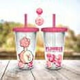 thumbnail image 5 of Official Licensed Rick and Morty Plumbus, Pink Plastic Cup with Straw, BPA Free Set of 1, 16 oz, 5 of 6