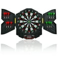 thumbnail image 1 of Costway Professional Electronic Dartboard Cabinet Set w/ 12 Darts Game Room LED Display, 1 of 10