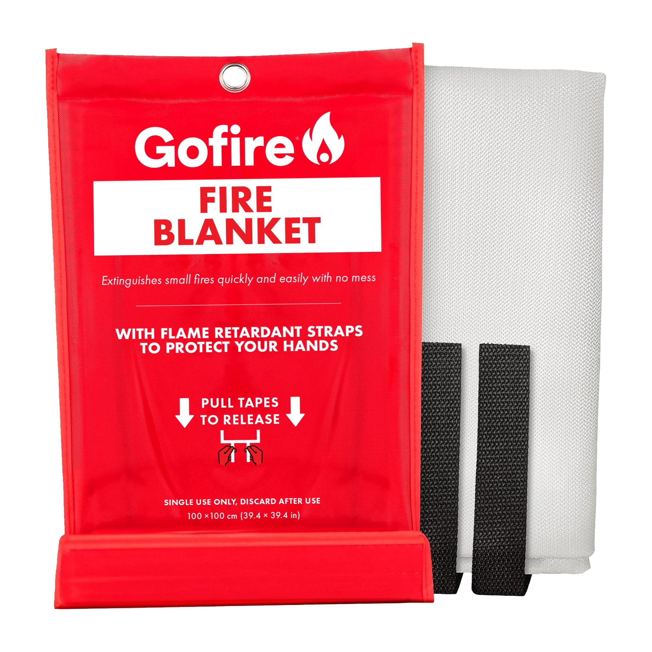 Gofire Fiberglass Fire Blanket 39x39 inches Emergency Suppression