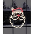 thumbnail image 1 of 18 Lighted Santa Claus Face Christmas Window Silhouette Decoration, 1 of 2