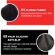 thumbnail image 3 of Guantes unisex Laklulu, KkvoGmle, Polar, Negro, M, 3 of 6