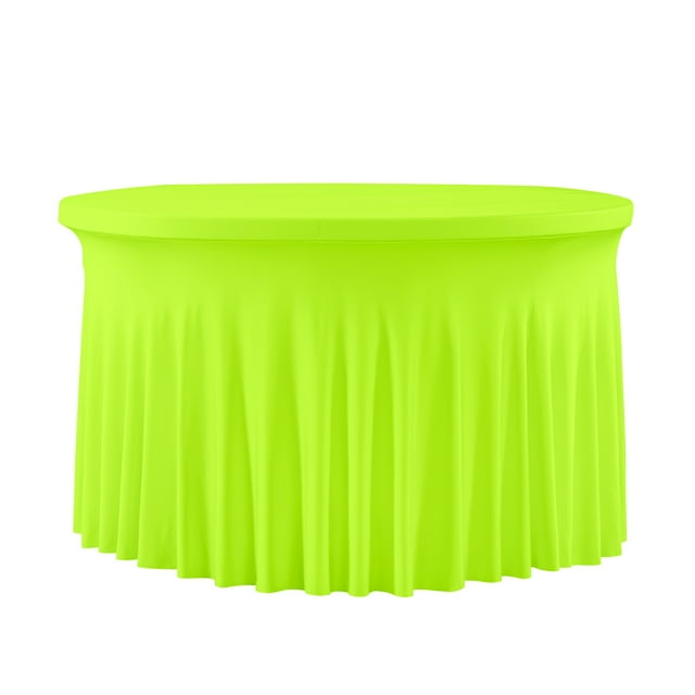 Tablecloth Round 60in Waterproof Spill-Proof Wipeable Table Cloth, Wrinkle Free Circle Dining Table Cover For Birthday Party Outdoor Kitchen