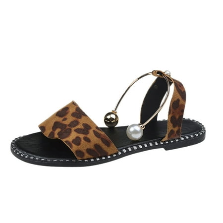 

GNEIKDEING Women s Casual Shoes Breathable Flats Slip-on Sandals Gift on Clearance