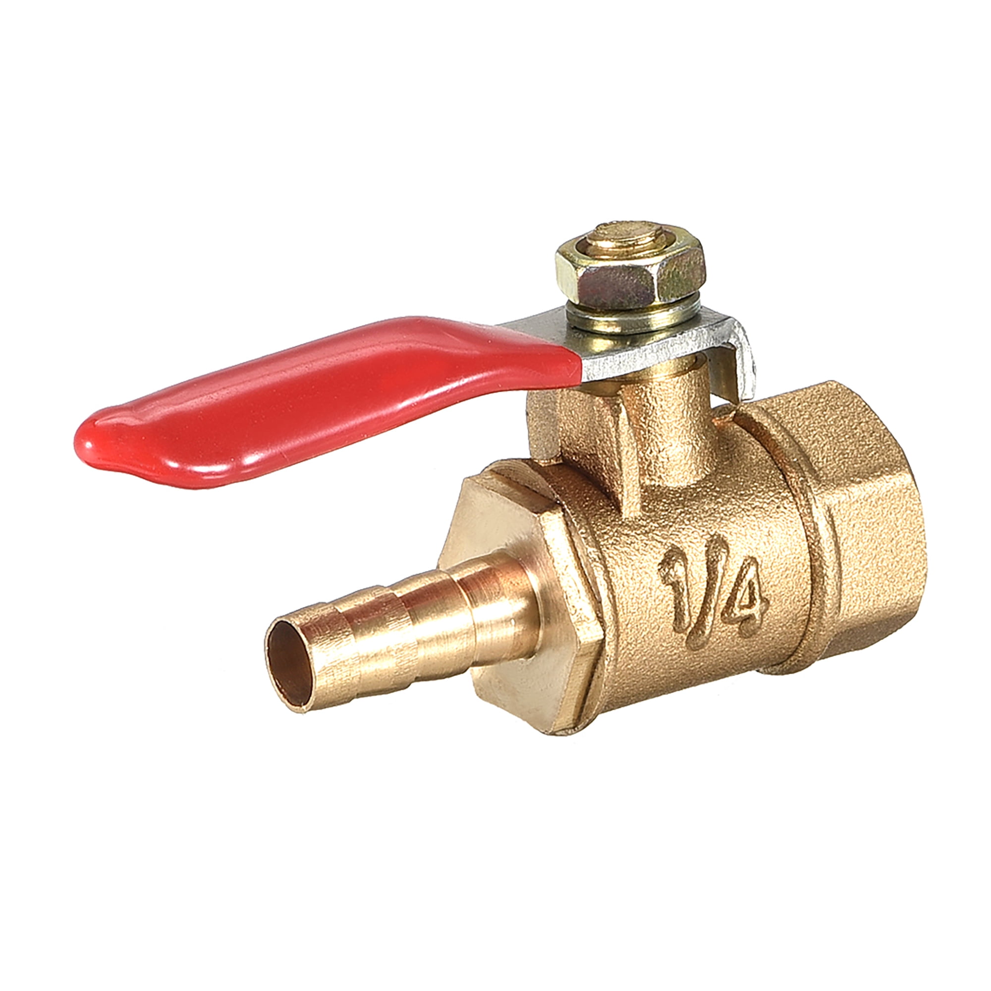 Brass Air Ball Valve Shut Off Switch 1/4\" NPT Female to 1/4\" Hose