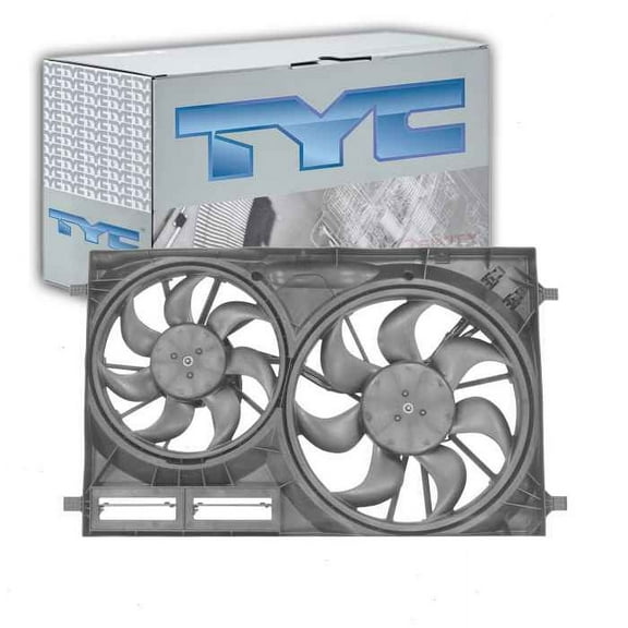 TYC Dual Radiator & Condenser Fan Assembly compatible with Ford Transit-150 3.5L 3.7L V6 2015-2019