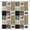 Brown,sage Green, variant on Brick Wall Shower Curtain Vintage Brown Gray Stone Rocks Rustic Country Retro Geometric Wall Square Shaped Bathroom Home Curtain with Hooks,70" Wx70 H