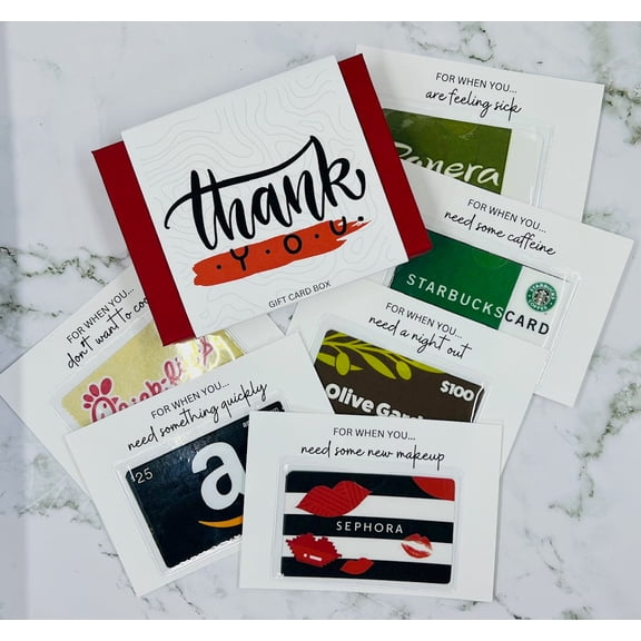 Thank You Gift Card Box | Gift Card Book