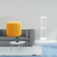 thumbnail image 2 of Taburete Otomano Redondo Con Reposapiés, Asiento Tipo Banco, Silla, Sofá Cilíndrico Pequeño, Taburete De Té, Mesa Auxiliar De Acrílico Transparente, Mesita De Noche Decorativa Para, 2 of 8