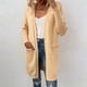thumbnail image 5 of Chaquetas para mujer Abrigos Abrigos Moda Casual Bolsillos Manga larga Casual Abrigo sólido Chaqueta de punto Blusa Odeerbi ODB-5, 5 of 5