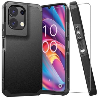 TJS Cricket Outlast 5G 2024 Phone Case, Tempered Glass Protector,  Shockproof, Black - Walmart.com