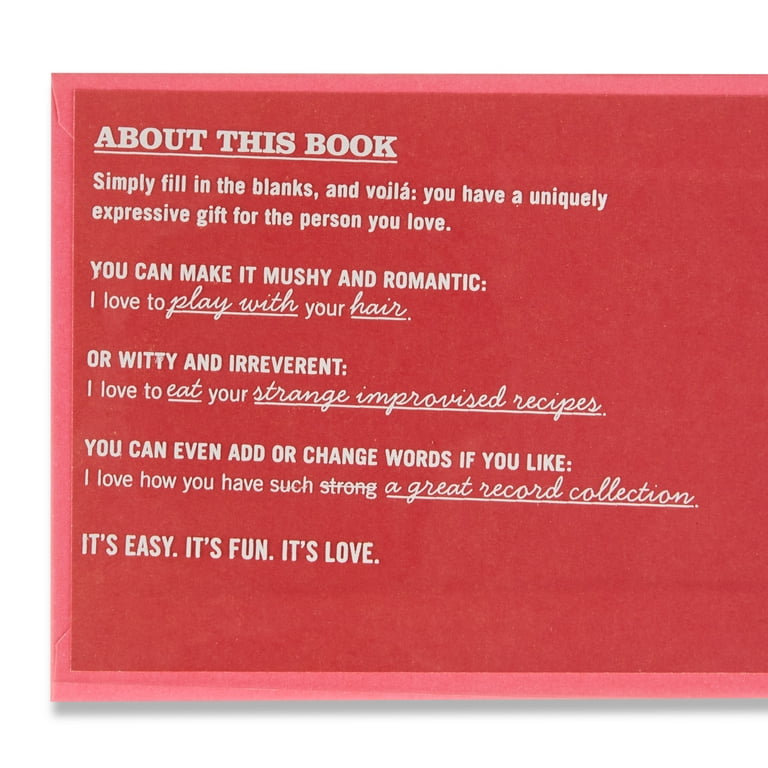 Knock Knock What I Love About You Fill In The Love Journal