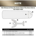 thumbnail image 2 of 42" Fan Blade Bronze Hidden Screw Holes 5pcs, 2 of 5