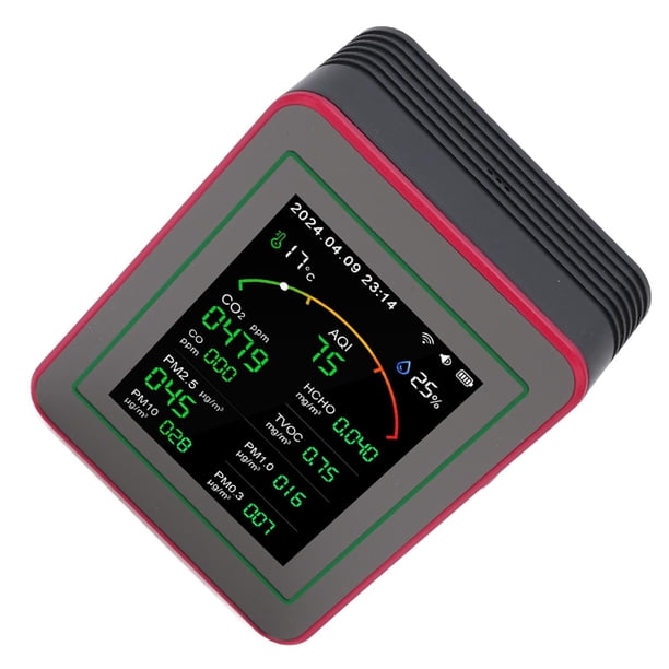 Monitor De Aire 15 En 1, Probador De Aire Inteligente Portátil, Detector De Aire Para El Hogar, Automóviles, Plantas Y Mascotas, 90 X 70 X 35