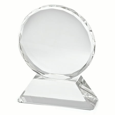 Optical Crystal Large Round Award Inspirational Trophy Office
