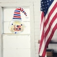thumbnail image 4 of Chmadoxn 27×13-Inch Village Red White and Blue Patriotic Fabric Front Door Wreath with Wooden Star Bow - American Style Decoration - Indoor and Outdoor Home Decoration, 4 of 8