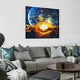 thumbnail image 4 of FANNA Galaxy in Hand Universe Planet Starry Sky Wall Hanging Cosmic Outer Space  20x20in, 4 of 5