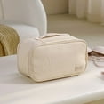 thumbnail image 1 of Bolsa organizadora de ropa interior de viaje, divisor de cajón plegable para calcetines, corbatas, sujetadores con tapa, caja de almacenamiento de armario portátil, tela reciclada, 8.7x4.3x5.6, 1 of 1