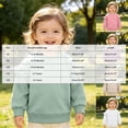 thumbnail image 4 of Nwiuh Toddler baby Girls Ruffle Sleeve Sweatshirt 6 Months-4 Years Solid Color Crewneck Cotton Pullover (Purple, 6-12 Months), 4 of 6