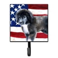 thumbnail image 1 of Newfoundland Puppy Patriotic Leash or Key Holder, 1 of 1