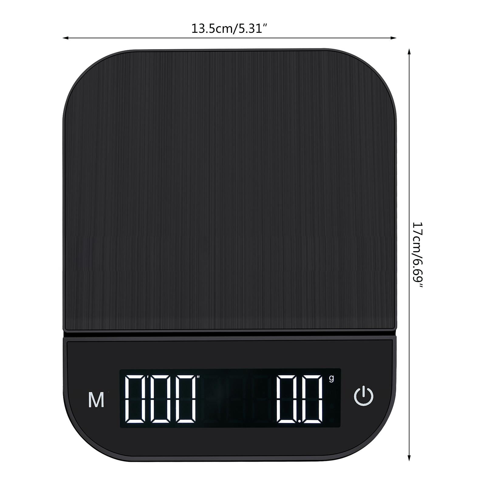 CEORPER Coffee Scale with Timer Digital Kitchen Food Scale for Cooking Baking Electronic