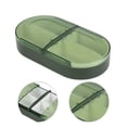 thumbnail image 3 of Unique Bargains 1 Pc 4 Grids Push-Pull Pill Case Detachable for Travel Green, 3 of 6