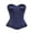 Blue corset top, variant on Renaissance Corset Tops for Women Elegant Strapless Overbust Boned Corsets Going Out Party Clubwear Steampunk Bustier Tops Coffee,XS