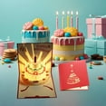 thumbnail image 5 of CCOCC 2026 New 3D Cake Light Music Happy Birthday Cards for Mom Dad Wife Husband Sister Boy Girl Honey and Friends Four Colors to Choose From Red 2Ct, 5 of 7